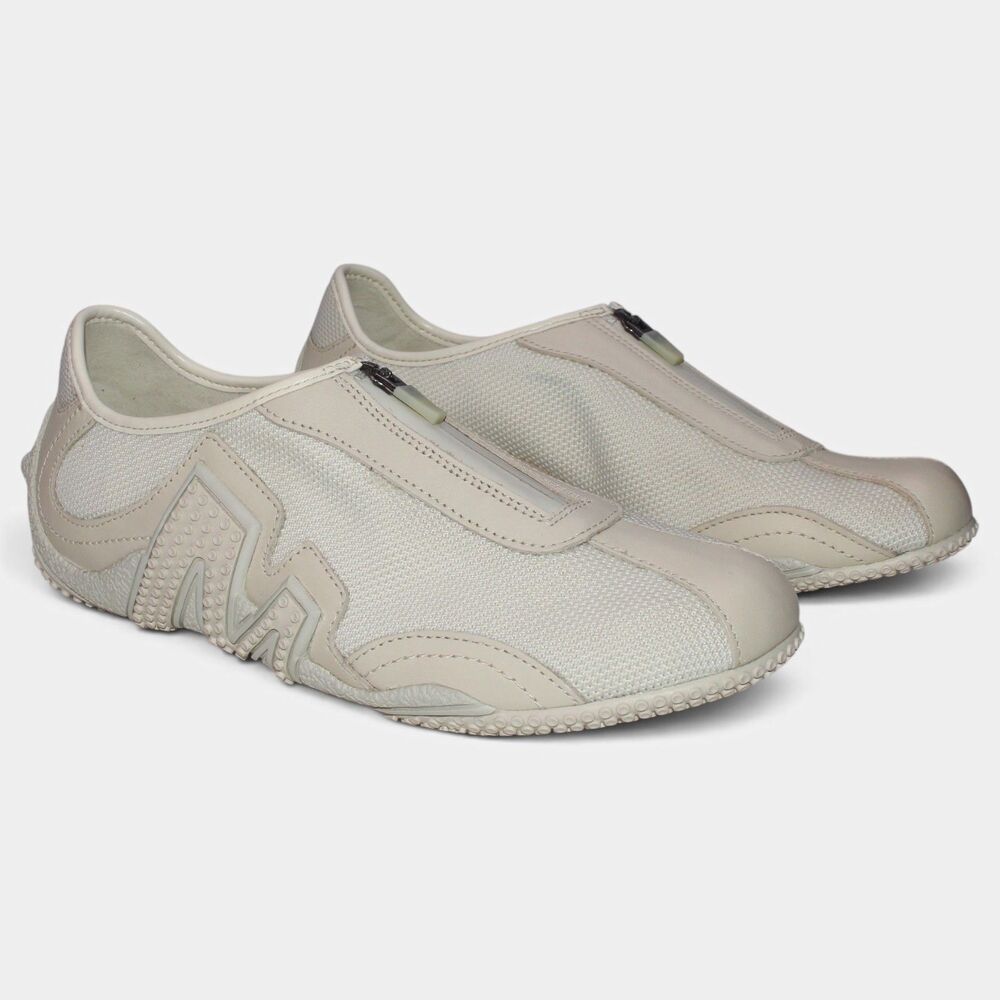 Merrell Relay Fly Zip Womens 10.5 Stucco Leather Mesh Sneakers NWOB